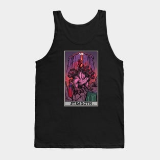 Strength Tarot Card Halloween Cerberus Persephone Witch Gift Tank Top